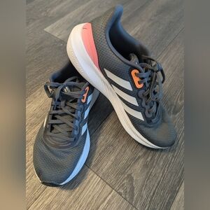 Adidas Cloudfoam - Women's 10 Charcoal and Coral Sneakers